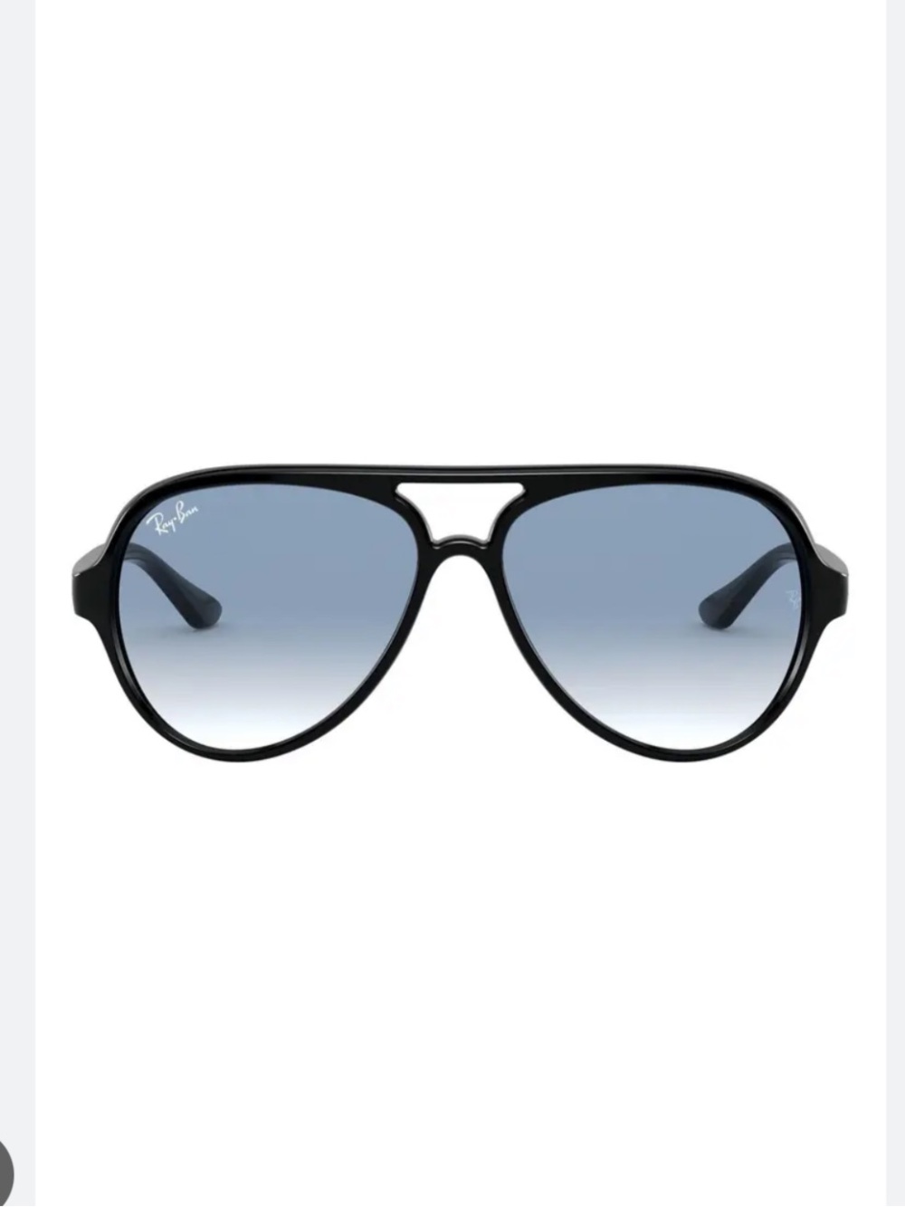 Ray-Ban Cats 5000 59mm Gradient Aviator Black Frame Sunglasses - Picture 10 of 13